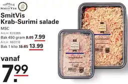 Sligro SmitVis Krab-Surimi salade aanbieding