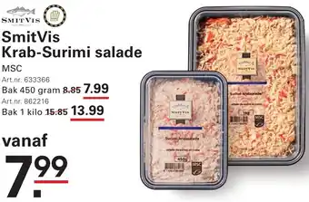 Sligro SmitVis Krab-Surimi salade aanbieding