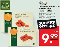 Sligro Te Voert Plantbased bitterballen en kroketten aanbieding
