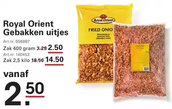 Sligro Royal Orient Gebakken uitjes aanbieding