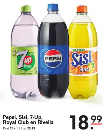 Sligro Pepsi, Sisi, 7-Up, Royal Club en Rivella aanbieding