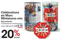 Sligro Celebrations en Mars Miniatures mix aanbieding