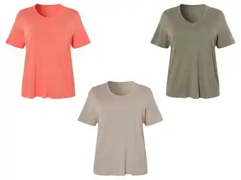 Lidl esmara Linnen dames T-shirt - Plus size aanbieding