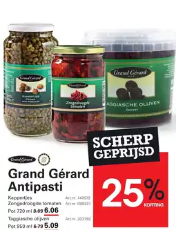 Sligro Grand Gérard Antipasti aanbieding