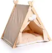 Bol.com Dogs&Co Tipi Tent voor katten of kleine honden Ecru aanbieding