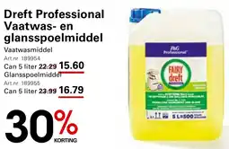 Sligro Dreft Professional Vaatwas en glansspoelmiddel aanbieding