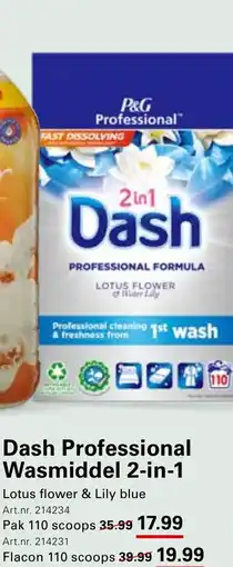 Sligro Dash Professional Wasmiddel 2-in-1 aanbieding