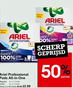 Sligro Ariel Professional Pods All-in-One aanbieding