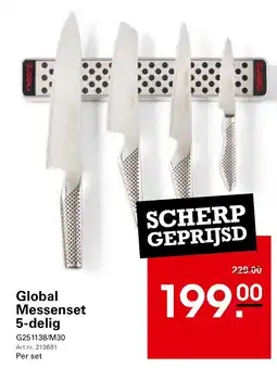 Sligro Global Messenset 5-delig aanbieding