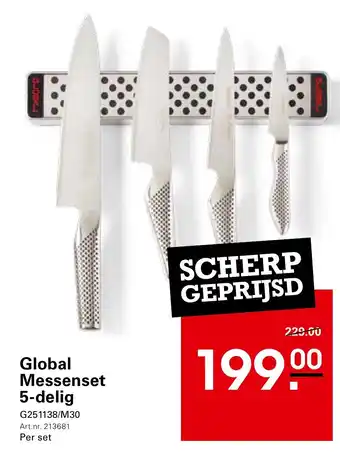 Sligro Global Messenset 5-delig aanbieding