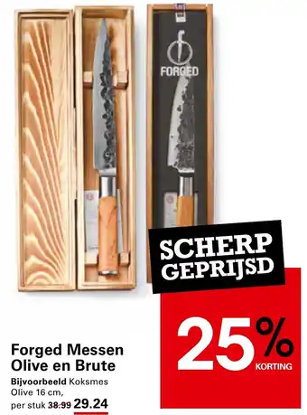 Sligro Forged Messen Olive en Brute aanbieding