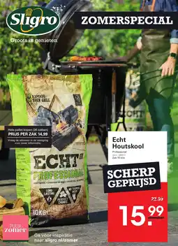 Sligro Echt Houtskool aanbieding