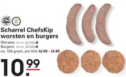 Sligro Scharrel Chefskip worsten en burgers aanbieding