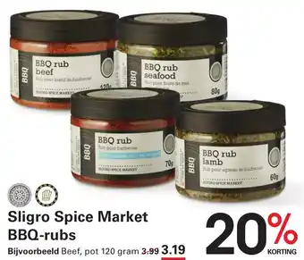 Sligro Sligro Spice Market BBQ-rubs aanbieding