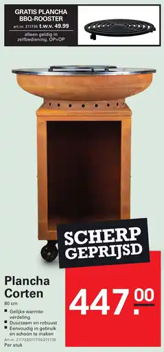 Sligro Plancha Corten aanbieding