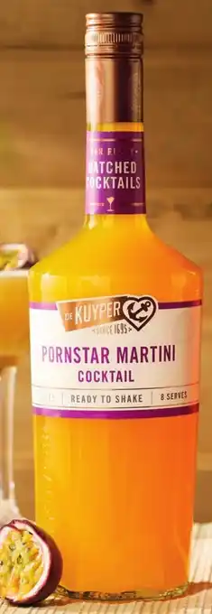 Sligro De Kuyper Batched Pornstar Martini aanbieding