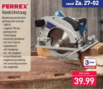 ALDI Ferrex Handcirkelzaag aanbieding