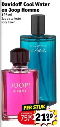 Kruidvat Davidoff Cool Water en Joop Homme aanbieding
