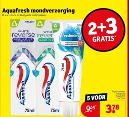 Kruidvat Aquafresh mondverzorging aanbieding