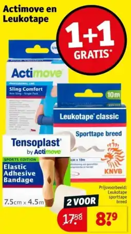 Kruidvat Actimove en Leukotape aanbieding