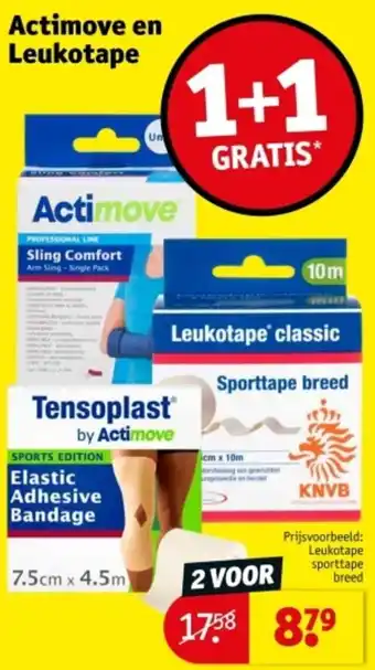 Kruidvat Actimove en Leukotape aanbieding