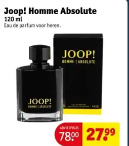 Kruidvat Joop! Homme Absolute aanbieding