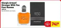 Kruidvat Giorgio Armani Stronger With You Pour Homme aanbieding
