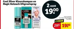 Kruidvat Cool Silver Kleurshampoo en Magic Retouch Uitgroeispray aanbieding