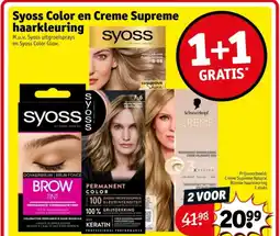 Kruidvat Syoss Color en Creme Supreme haarkleuring aanbieding