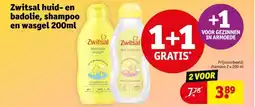 Kruidvat Zwitsal huid en badolie, shampoo en wasgel aanbieding