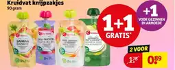 Kruidvat Kruidvat knijpzakjes aanbieding