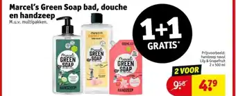 Kruidvat Marcel's Green Soap bad, douche en handzeep aanbieding