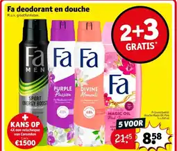 Kruidvat Fa deodorant en douche aanbieding