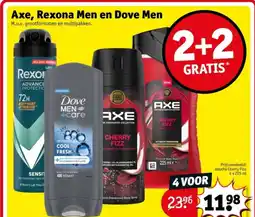 Kruidvat Axe, Rexona Men en Dove Men aanbieding