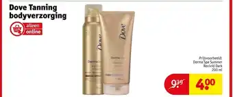 Kruidvat Dove Tanning bodyverzorging aanbieding