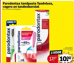 Kruidvat Parodontax tandpasta Tandvlees, ragers en tandenborstel aanbieding