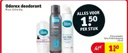 Kruidvat Odorex deodorant aanbieding