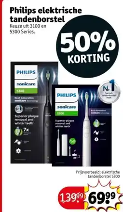 Kruidvat Philips elektrische tandenborstel aanbieding