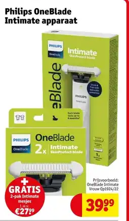 Kruidvat Philips OneBlade Intimate apparaat aanbieding