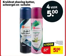 Kruidvat Kruidvat shaving butter, scheergel en schuim aanbieding