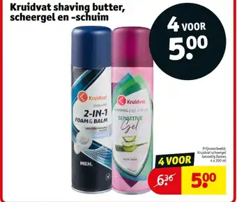 Kruidvat Kruidvat shaving butter, scheergel en schuim aanbieding