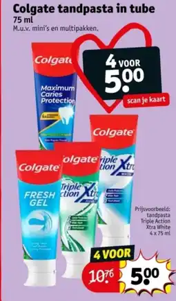 Kruidvat Colgate tandpasta in tube aanbieding