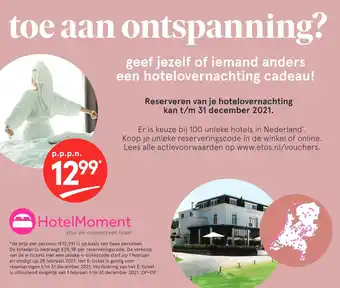 Etos Toe aan ontspanning? aanbieding