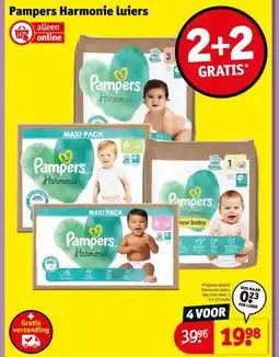 Kruidvat Pampers Harmonie luiers aanbieding