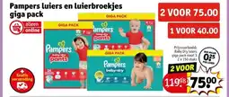 Kruidvat Pampers luiers en luierbroekjes aanbieding