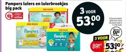 Kruidvat Pampers luiers en luierbroekjes big pack aanbieding