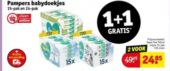Kruidvat Pampers babydoekjes aanbieding