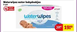 Kruidvat Waterwipes water babydoekjes aanbieding
