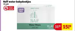 Kruidvat Naïf water babydoekjes aanbieding