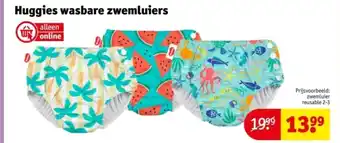 Kruidvat Huggies wasbare zwemluiers aanbieding